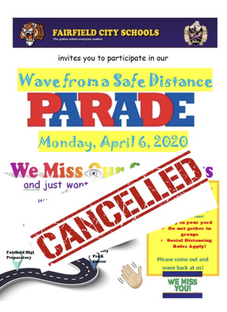 Parade is Canceled for now! 