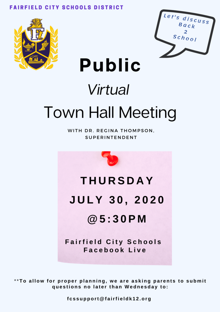 Town Hall Meeting Discussing Back to School