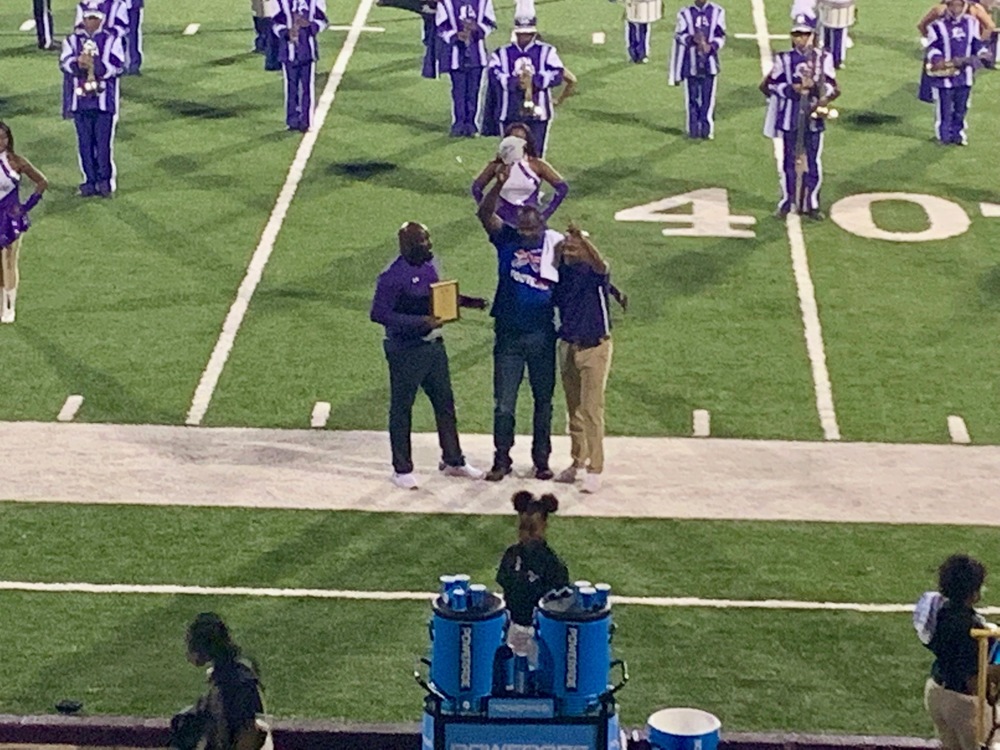 Keith McKeller is presented the 2019 Fairfield Alumnus Lifetime Achievement Award.