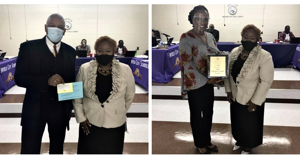 Board members receive awards from the Alabama Association of School Boards