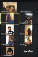 Zooming with our Scholars!! Staying connected!