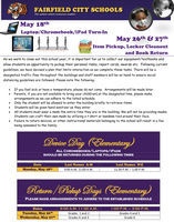 Device Return and Item Pickup including Report Cards and Awards