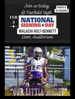 Who Will He Choose? Come Witness Malachi Holt-Bennett's Decision & Signing @ 11am