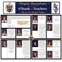 Fairfield Administrators THANK Fairfield Teachers