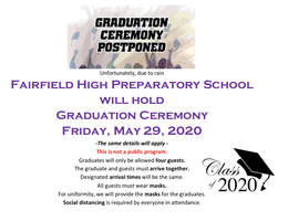 Graduation Rescheduled