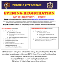 Evening Registration 7/29/20
