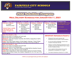 New Method to Distribute Meals to Students January 6th and January 11th