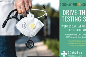 Covid-19 Drive Thru Testing in Fairfield