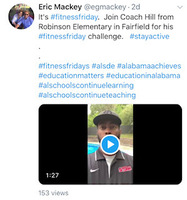 Coach Hill's Fitness Challenge! Recognized by the Alabama State Department of Education